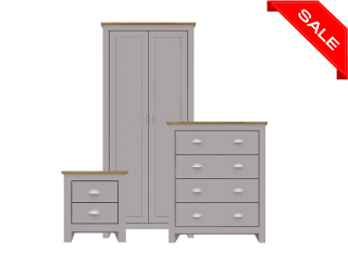 Light grey bedroom furniture by Sleepyhead-beds