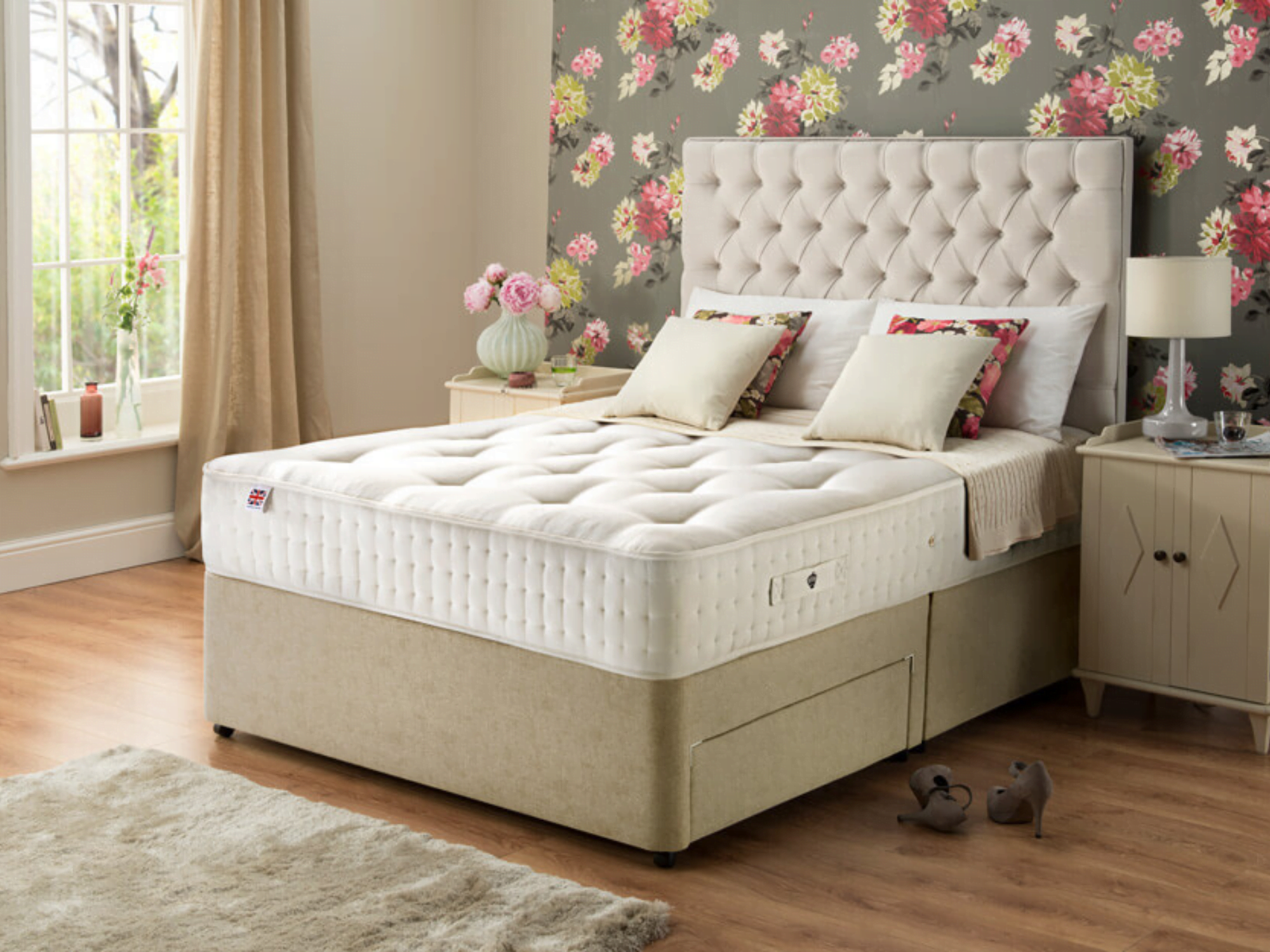 Rest Assured Natural 1400 Divan Set
