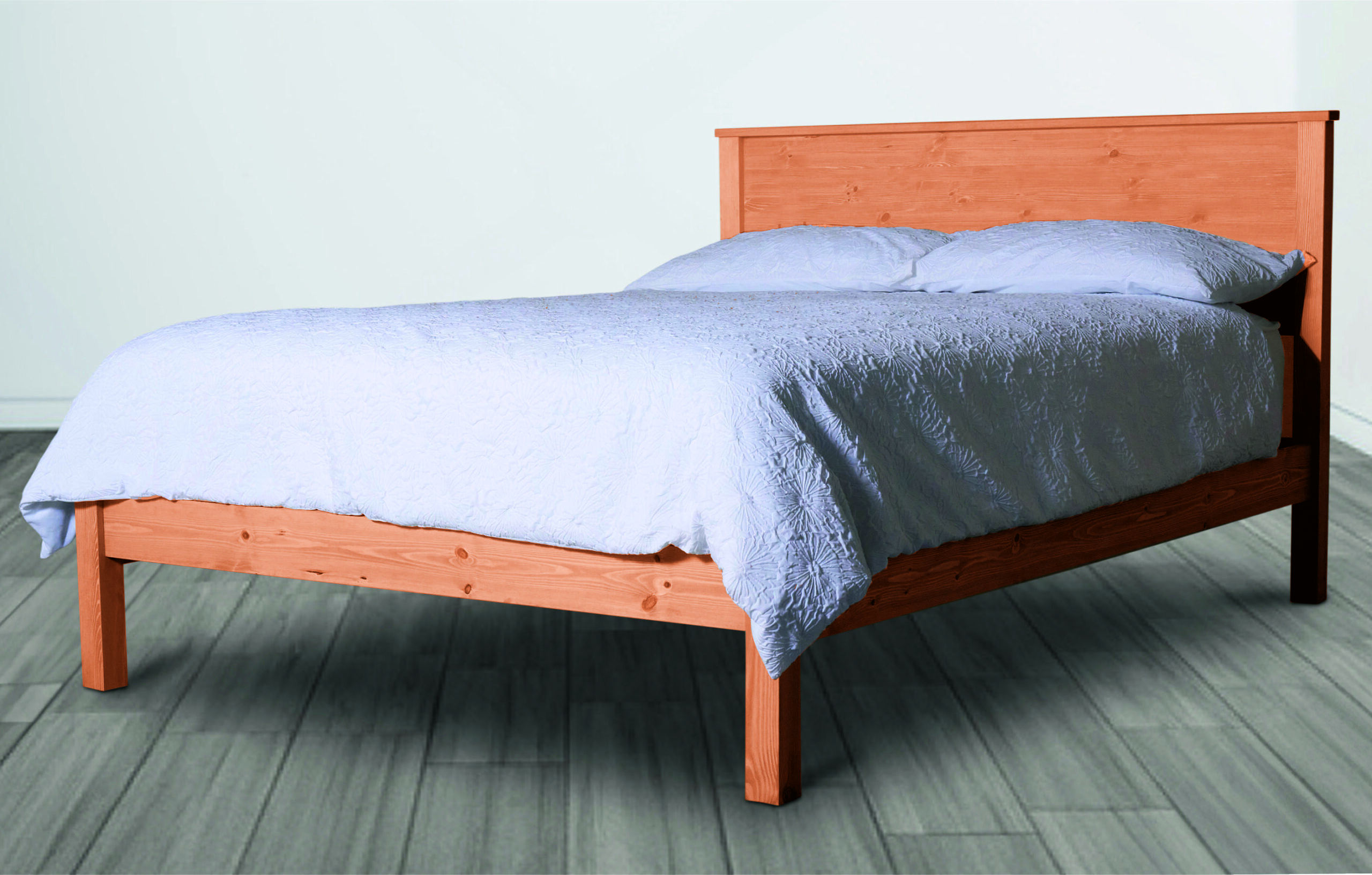 New 4'6'' Sutton Low End Antique 2 IN 1 Wooden Gust bed in honey pine. also available in white finish. (mattress extra)